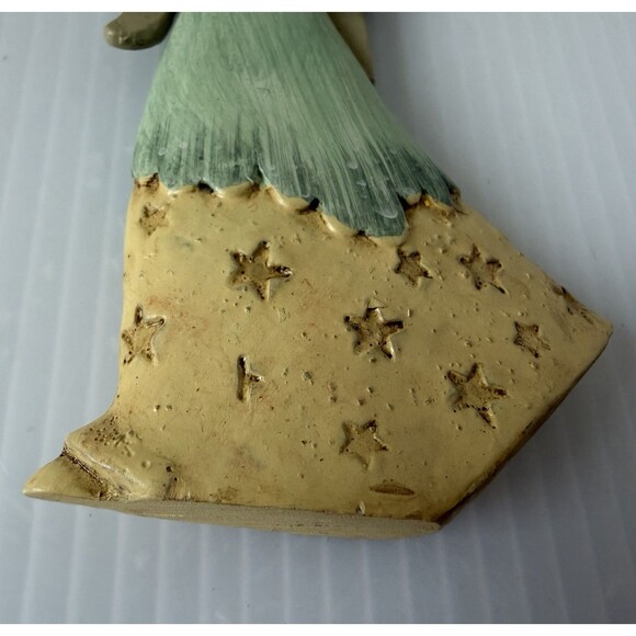 Encore Christmas Angel Ornament Starlight Resin 4” Figurine Vtg 1990s Primitive - Picture 3 of 8